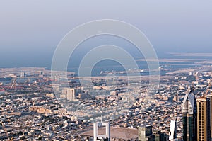 View on Port Rashid and Persian Gulf photo