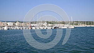 view of port of Vieste with boats