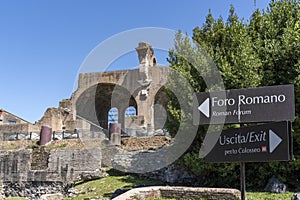 View of Portico Medievale in Rome