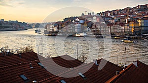 View of Porto old town and Duoro river