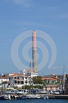 A view of Portoscuso, Sardinia