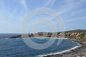 A view of Portoscuso, Sardinia