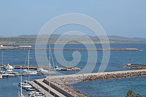 A view of Portoscuso, Sardinia