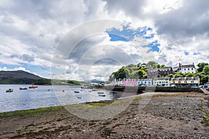 View of Portree harbor, Isle of Skye, Scotland