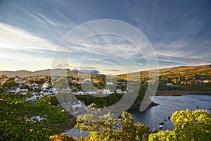 View on Portree, Isle of Skye, Scotland photo