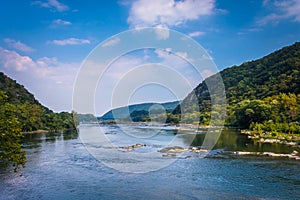 View of the Potomac River, from Harper's Ferry, West Virginia.