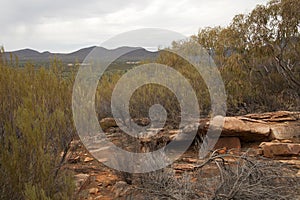 View of the pound from rocky lookout