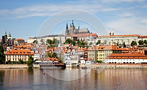 View of the Prague Castle and St. Vitus Cathedral