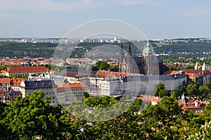 View of Prague city from Petrin