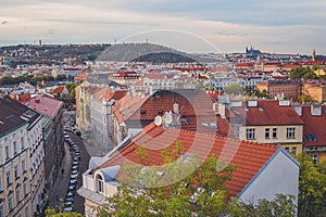 View of Prague at sunset VII