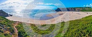 View of Praia de Odeceixe in Portugal...