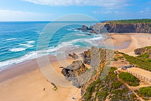 View of Praia de Odeceixe in Portugal