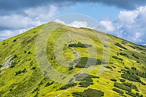 Pohled z vrcholu Prašivá, Nízké Tatry, Slovensko