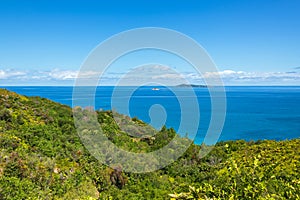 View From Praslin Island To Aride Island