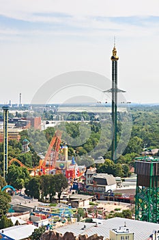 View of the Prater amusement park. Vienna.