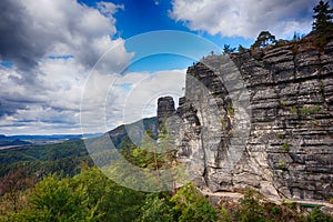 View from Pravcicka brana natural landscape