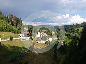 View from Predjama Castle