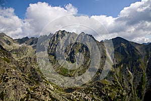 Pohľad z Predného Soliska Národný park Vysoké Tatry, Slovensko