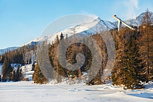 View of the Predne Solisko Mountain in Slovakia.