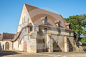 View at the Presbytery building of Saint Guillaume in the streets of Bourges - France
