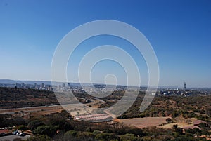 View of Pretoria from the top of the Voortrekker Monument