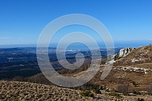 View of Primorska, Slovenia and the town of Koper