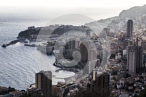 A view of the Principality of Monaco