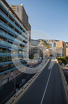 View of the Principality of Monaco and Montecarlo