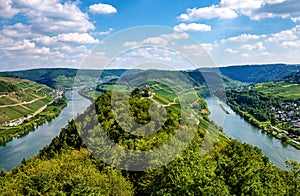 View from the Prinzenkopf observation Tower, Rhineland-Palatinate, Germany, Europe