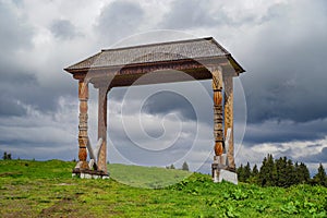 View of Prislop Pass in Romania, Europe