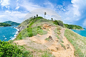 View of a Promthep cape in sunny day.