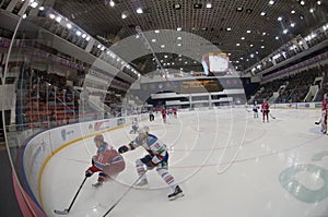 View from the protective glass