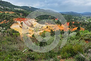 View of The Provencal Colorado - Provence, France