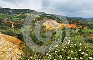 View of The Provencal Colorado - Provence, France