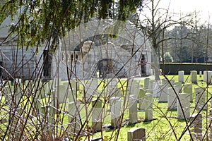 View of the publicly accessible English cemetery in Cologne\'s Südfriedhof.