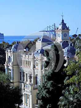 View from Puerta-Oscura-Town-Hall-Malaga photo