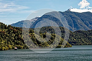 View of Puerto Chacabuco in the Chilean Fjords - Chile photo