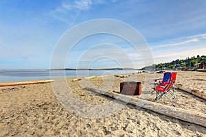 View of Puget Sound from Alki Beach Park