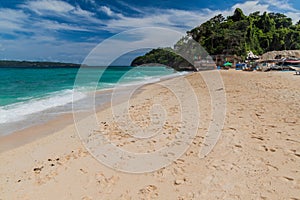 View of Puka shell beach at Boracay island, Philippin