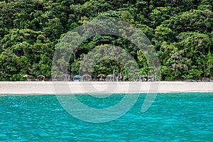 View of Puka shell beach, Boracay Island, Philippines photo