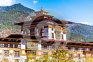 View of Punakha Dzong Bhutan.