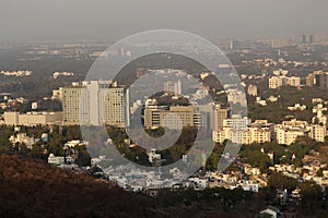 View of Pune city from ARAI centre, Pune, Maharashtra, India