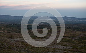 View of Punilla Valley from Cerro Blanco reserve, Cordoba