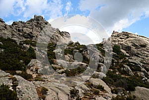 View of Punta Giogantinu in Monte Limbara