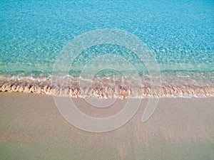 View of a Punta Molentis beach, Sardinia, Italy.