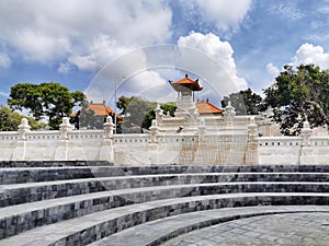 A view on the Pura Geger Dalem Pemutih balinese hindu temple on Bali island in Indonesia
