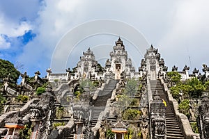 View on the Pura Lempuyang Luhur Temple in Bali, Indonesia