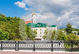 View of Pushkin on the bridge, Vitebsk