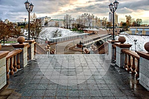 View of Pushkinsky bridge