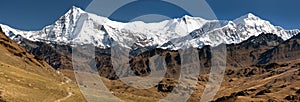 View of Putha Churen Himal and Dhaulagiri Himal